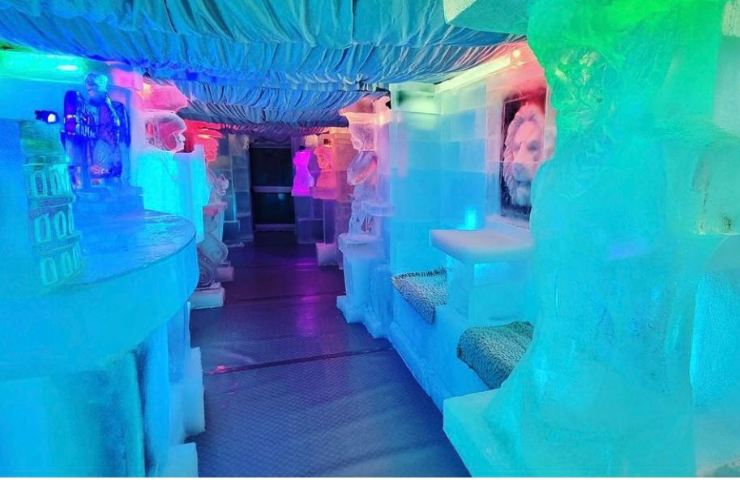 Ice Club Roma locale fatto interamente di ghiaccio