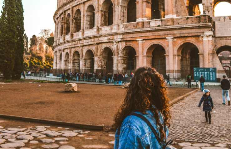 Una turista a Roma