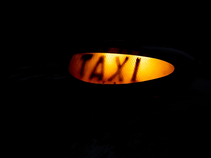 Insegna taxi illuminata